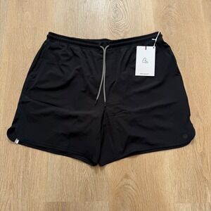 Rhoback The Spikes Grit Gym Shorts Mens 3XL Midnight Black Lined Performance NWT